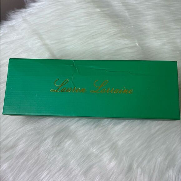 NIB Lauren Lorraine Bianca Clear Embellished Sparkle Slide Sandals - Picture 7 of 8